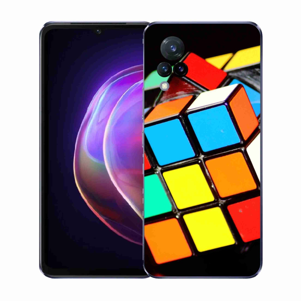Gél borító mmCase a Vivo V21 4G/5G készülékhez - Rubik-kocka