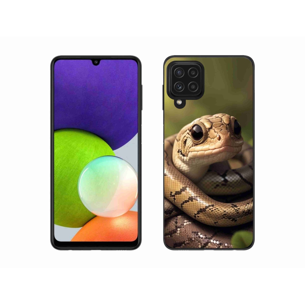 Gél védőburkolat mmCase Samsung Galaxy A22 4G - kígyó 1