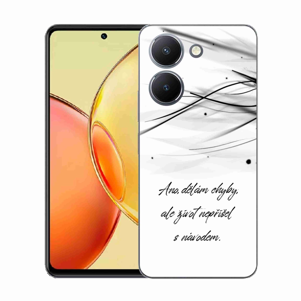 Gél borítás mmCase a Vivo Y36-on - idézem a fehér hátteret