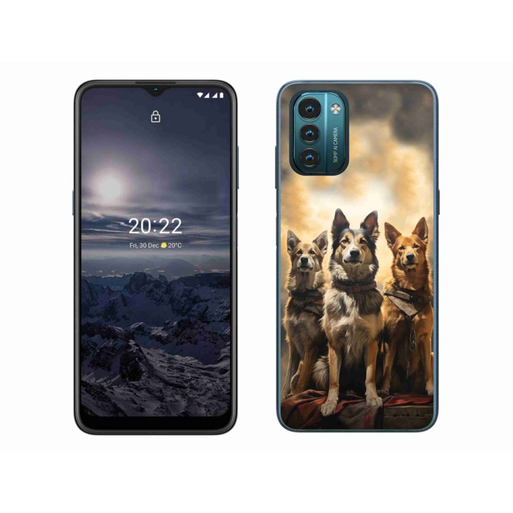 Zselés borítás mmCase a Nokia G11/G21 készülékhez - három kutya