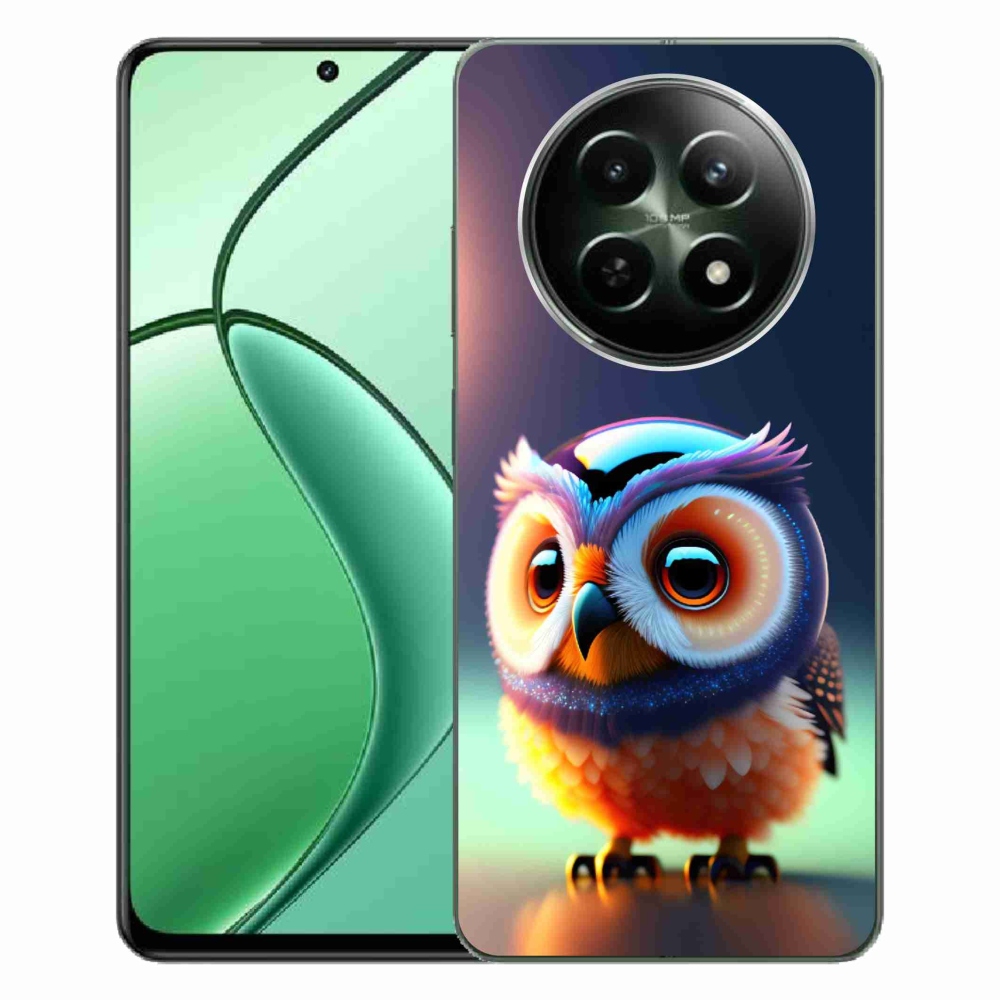 Zselés borítás mmCase a Realme 12 5G/12x 5G készülékhez - bagoly