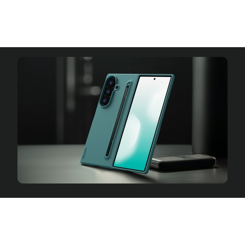 Nillkin Flex Pure Fold tolltartóval ellátott tok a Samsung Galaxy Z Fold 8-hoz, Ultra Blue