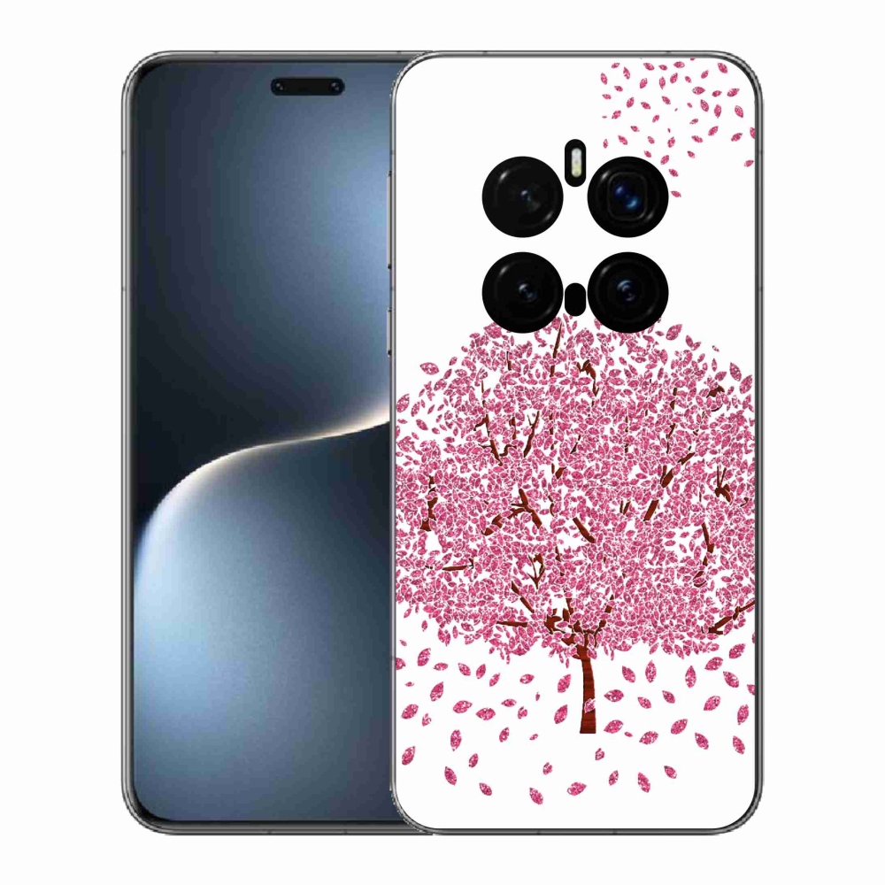 Zselés borítás mmCase a Honor Magic 7 Pro 5G számára - rajzfilmfa levelekkel