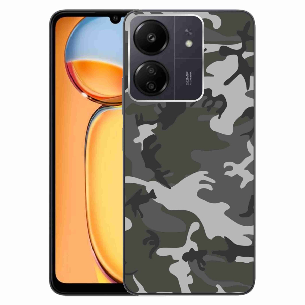 Gél borítás mmCase a Xiaomi Poco C65/Redmi 13C számára - terepszínű minta