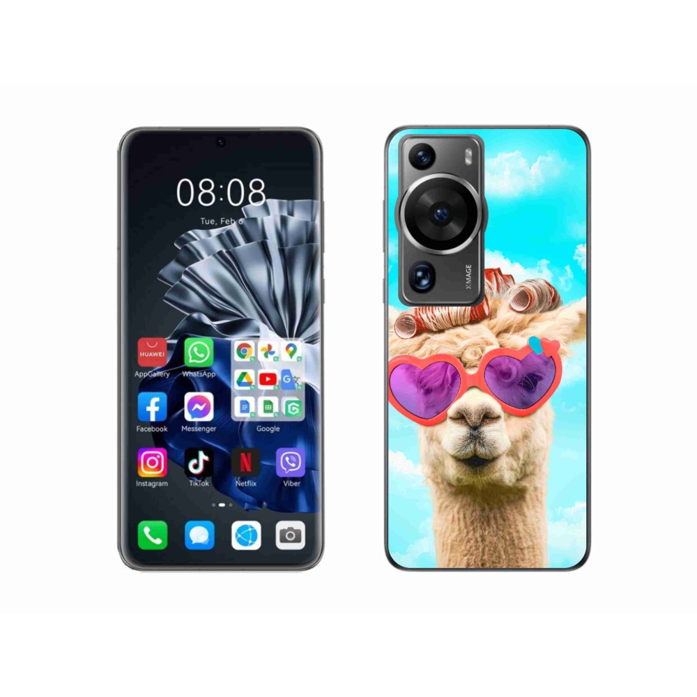 Gél borítás mmCase a Huawei P60 Pro számára - szemüveges láma