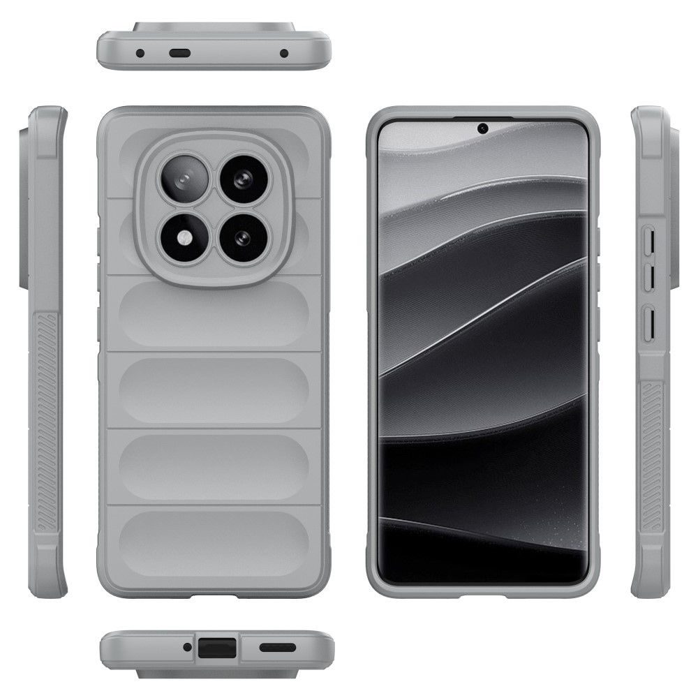 Rugg tartós zselés tok Xiaomi Redmi Note 14 Pro+ 5G - világosszürke