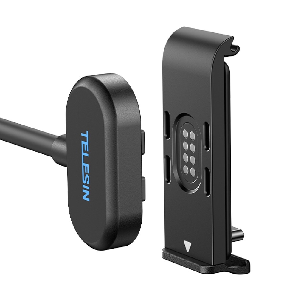 TELESIN Mágneses Töltőkábel Oldalsó Kupakkal GoPro Hero 13/12/11/10/9 kamerákhoz