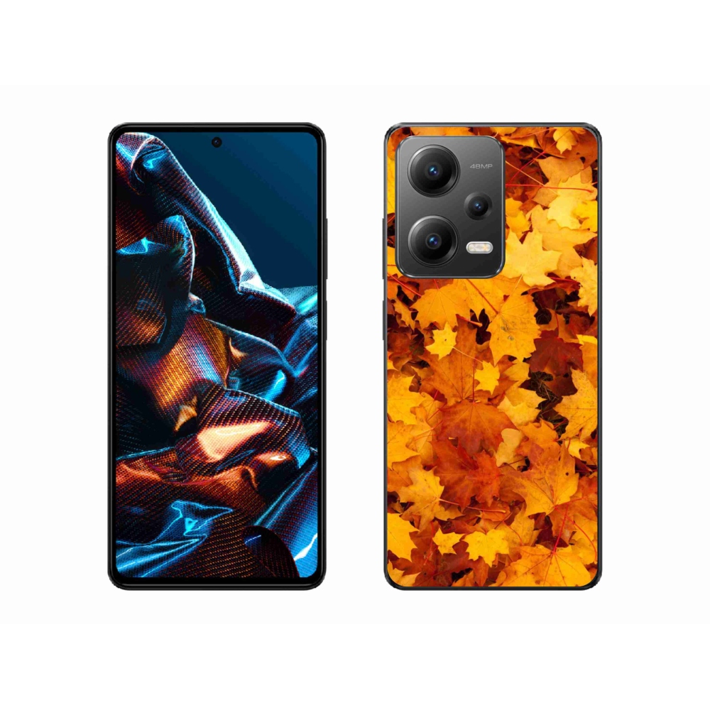 Gél borítás mmCase a Xiaomi Redmi Note 12 Pro 5G-hez - juharlevelek