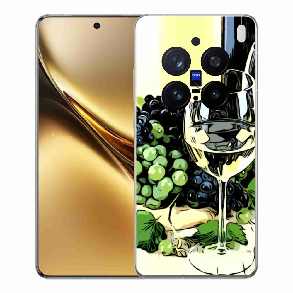 Zselés borító mmCase a Vivo X200 Pro 5G készülékhez - pohár bor