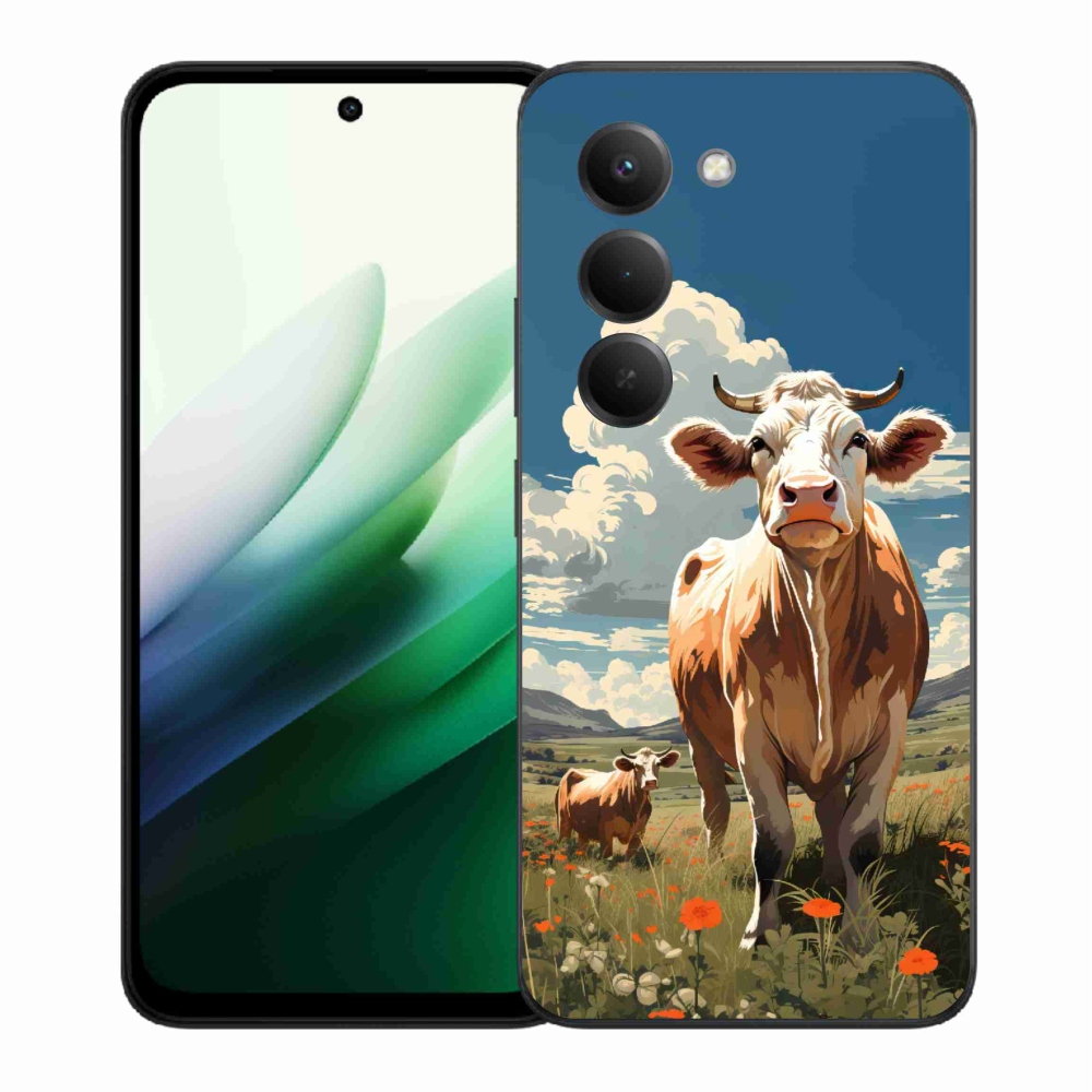 Gél borítás mmCase a Xiaomi Redmi 15 5G-hez - tehenek a réten