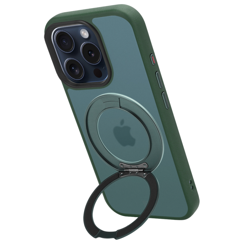 Tactical MagForce Hyperstand tok az Apple iPhone 15 Pro-hoz, Forest Green színben