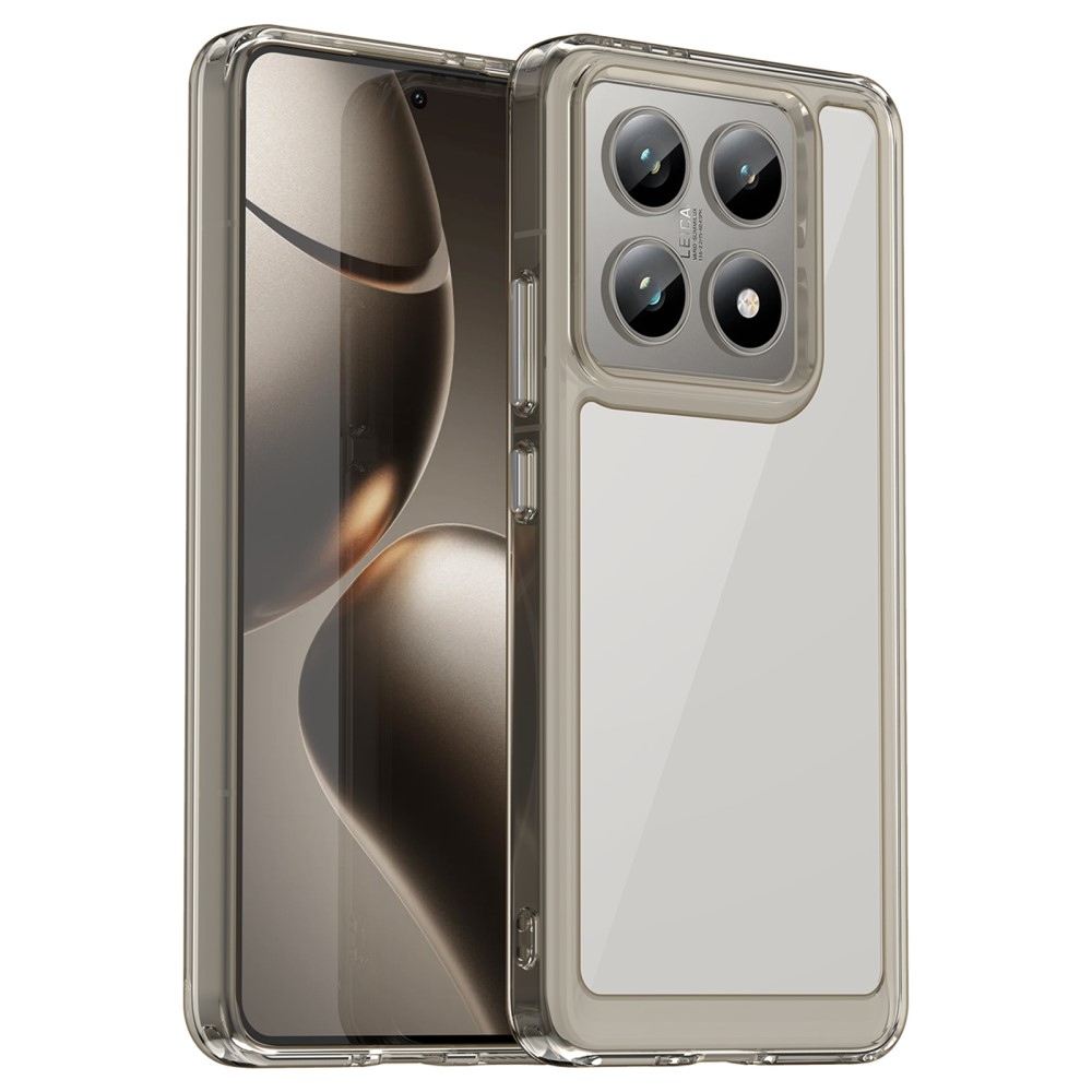 Gél tok fix hátlappal Xiaomi 14T/14T Pro készülékhez - szürke