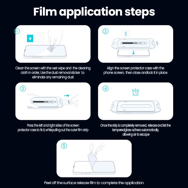 Nillkin edzett üveg 0.25mm Guardian 2.5D Samsung Galaxy S25 fekete (applikátorral)