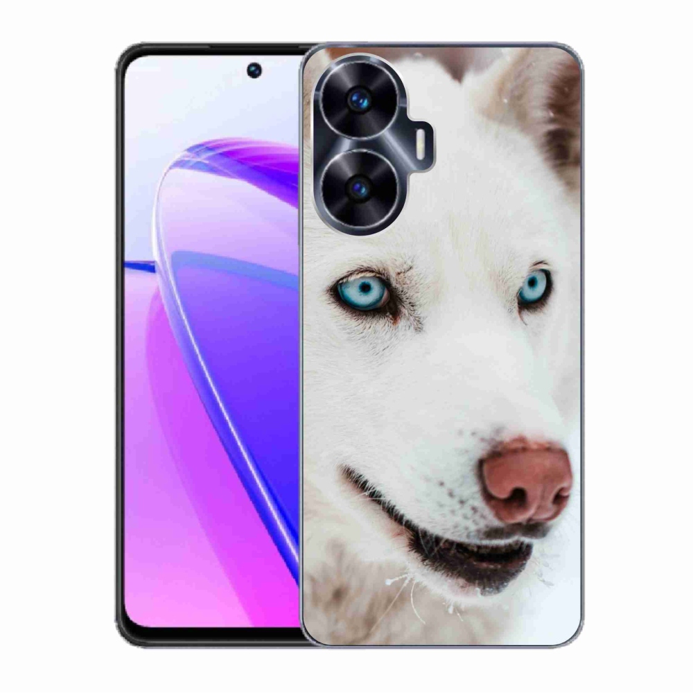 Gél tok mmCase a Realme C55 készülékhez - kutyaszemmel nézve