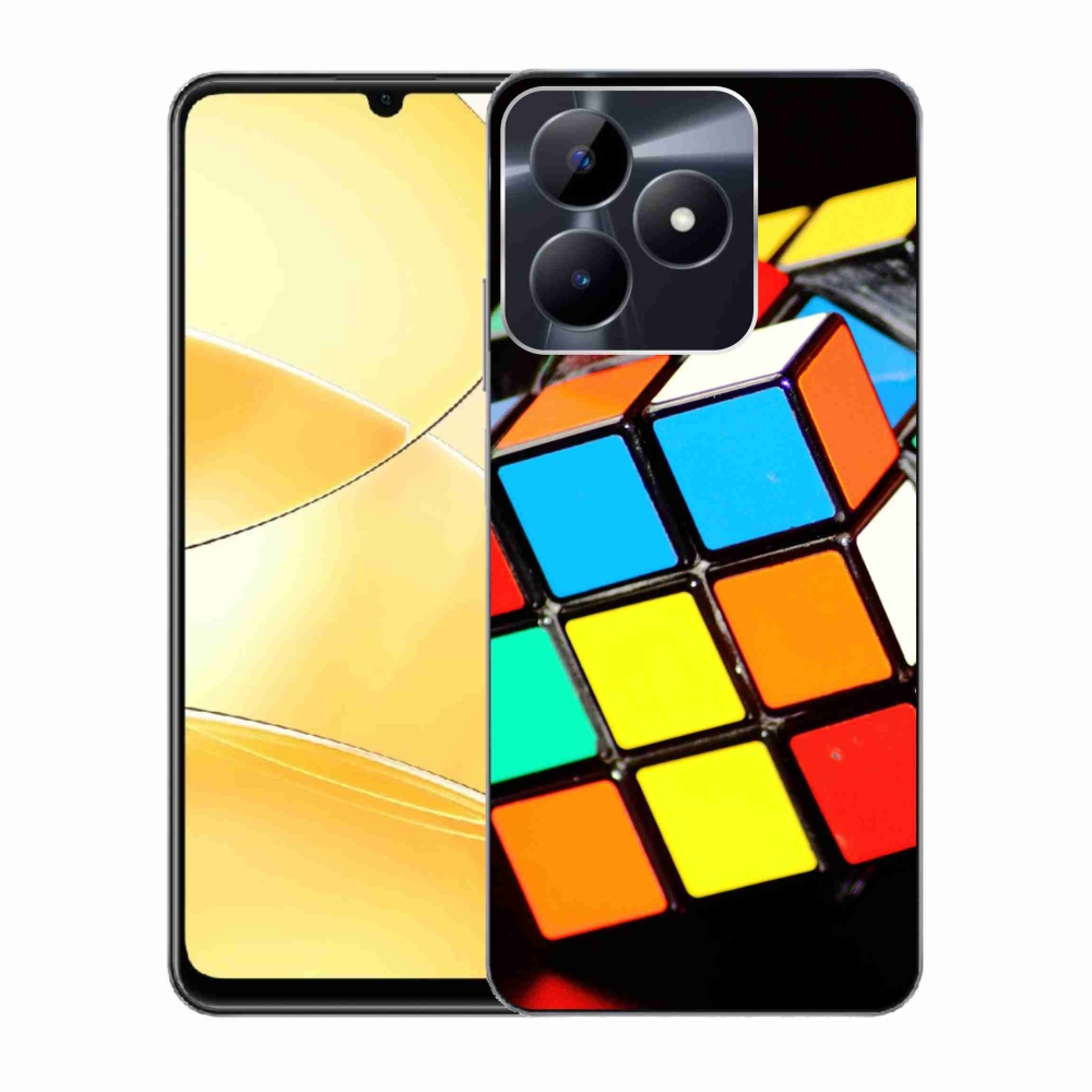 Gél tok mmCase a Realme C51/C53 készülékhez - Rubik-kocka