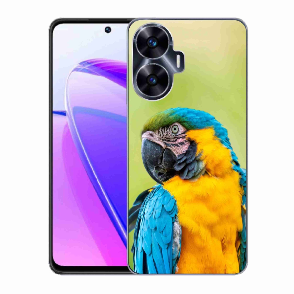 Gél tok mmCase a Realme C55 készülékhez - parrot ara 2