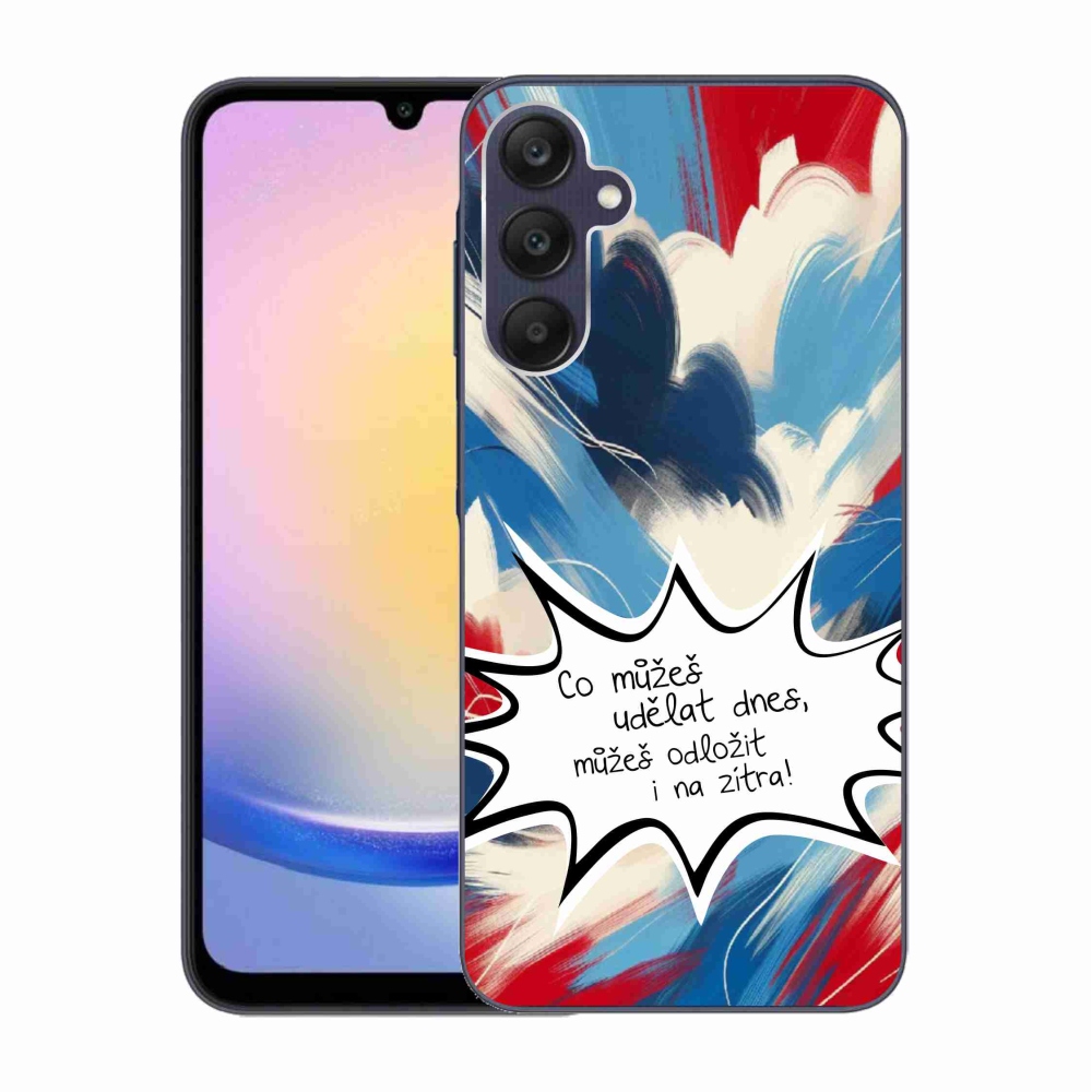 Gél borító mmCase Samsung Galaxy A25 5G - vicces szöveg 9 fehér háttér