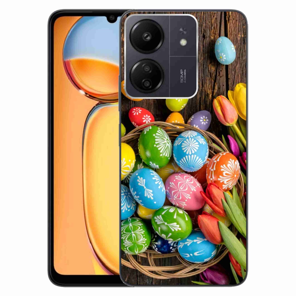 Gél borítás mmCase a Xiaomi Poco C65/Redmi 13C számára - Húsvéti tojás