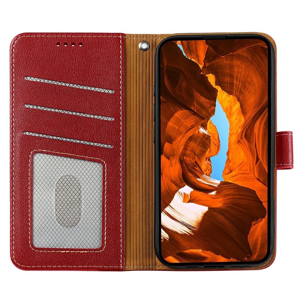 Csatos könyvtáska Xiaomi Redmi 15 5G - piros