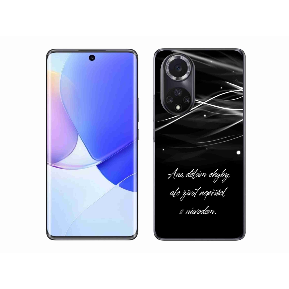 Gél borítás mmCase a Huawei Nova 9-en - idézem fekete háttérrel