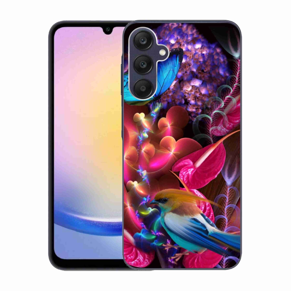 Zselés borítás mmCase Samsung Galaxy A25 5G - színes virágokhoz