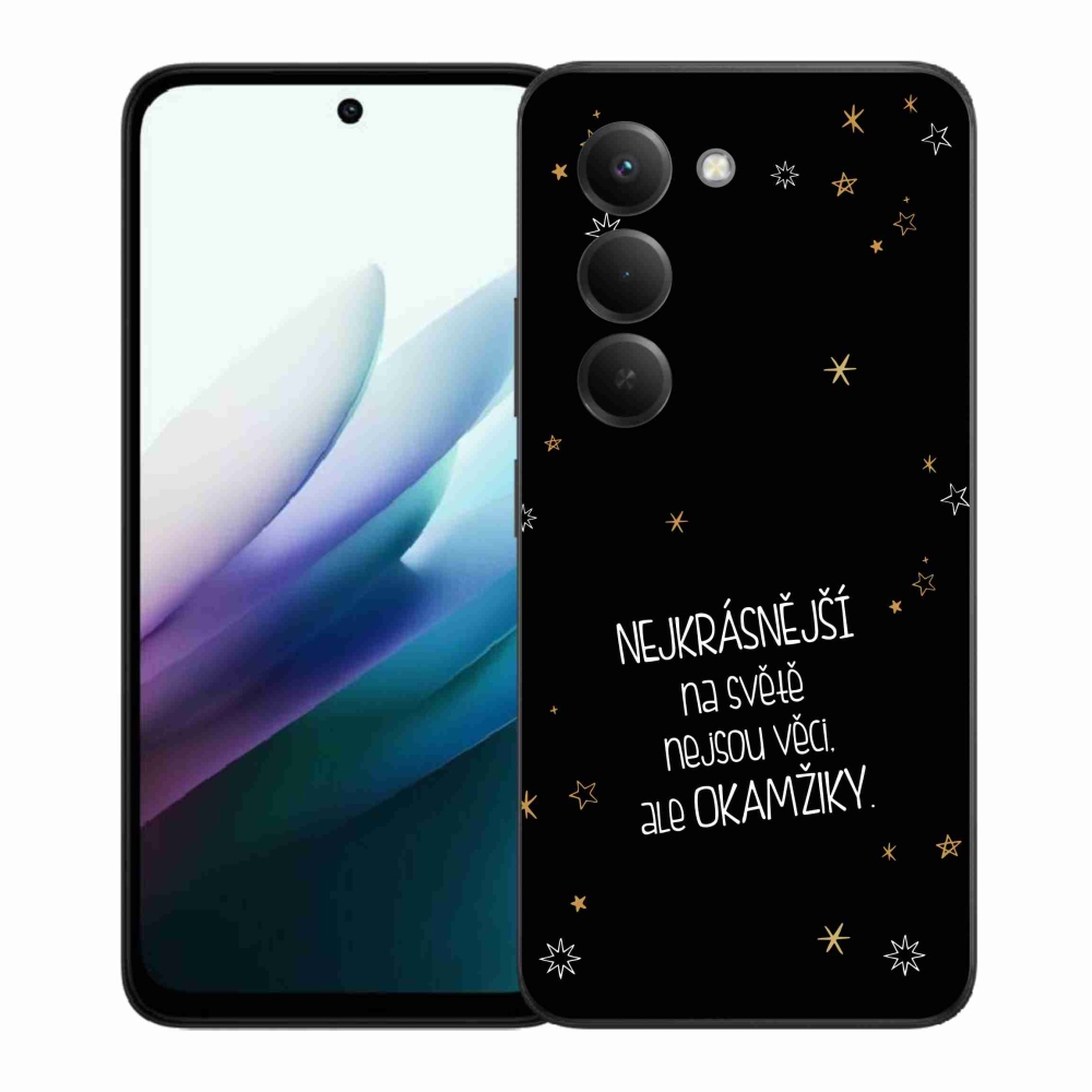 Gél borítás mmCase a Xiaomi Redmi 15 4G/5G (171mm) - idézem 4 fekete háttérrel