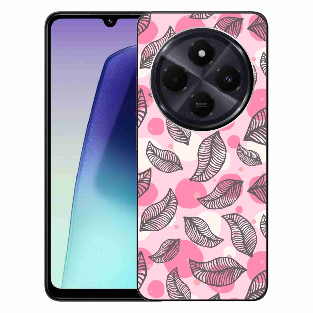 Gél borító mmCase a Xiaomi Redmi 14C/Poco C75-hez - rajzfilmes hulló levelek