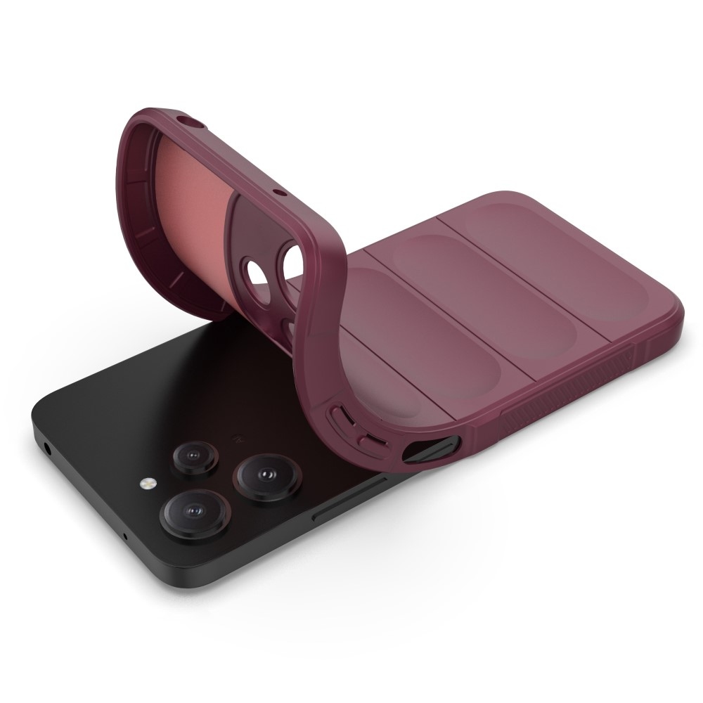 Rugg tartós zselés tok Xiaomi Redmi 12 5G - bordó színben