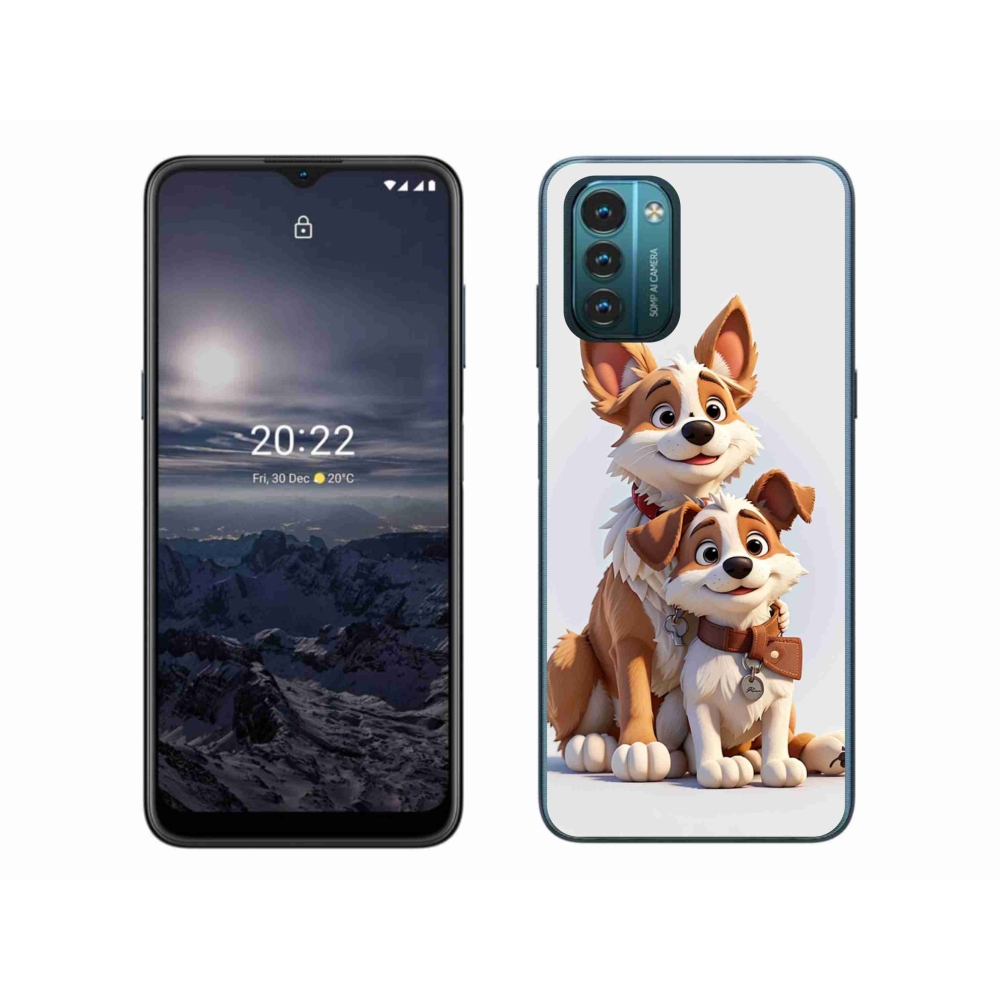 Zselés borítás mmCase a Nokia G11/G21 készülékhez - kutyák rajzolása