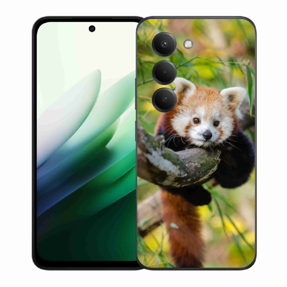 Gél borítás mmCase a Xiaomi Redmi 15 5G-hez - panda piros