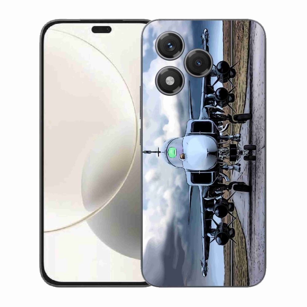 Zselés borítás mmCase a Honor 400 Lite-hoz - katonai repülőgépekhez