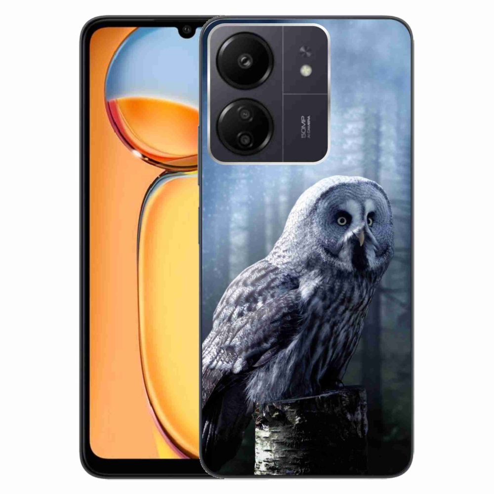 Gél borítás mmCase a Xiaomi Poco C65/Redmi 13C számára - bagoly