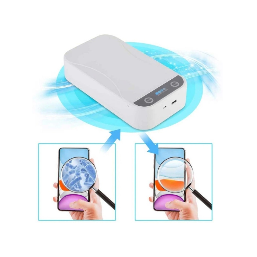 UV sterilizáló doboz mobiltelefonok és kisebb tárgyak számára