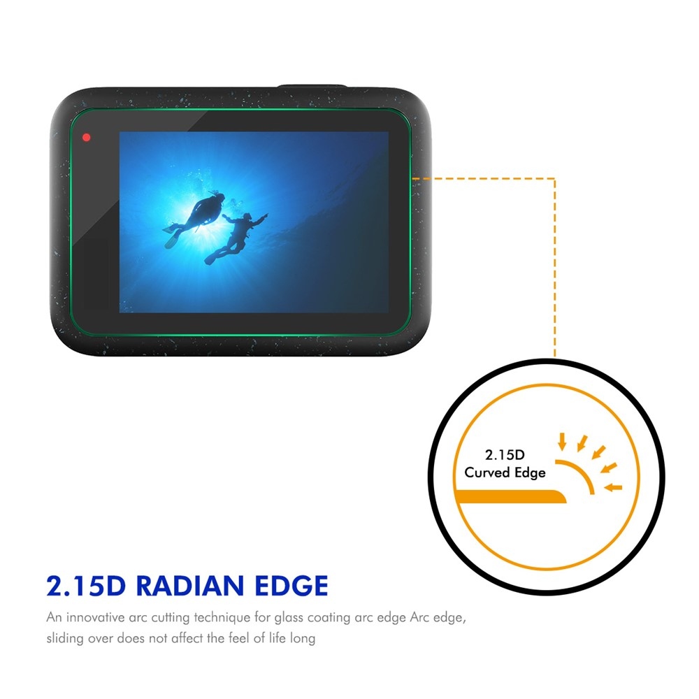 Védő edzett üveg GoPro HERO13 kamerához (3 db) a lencséhez és a kijelzőhöz