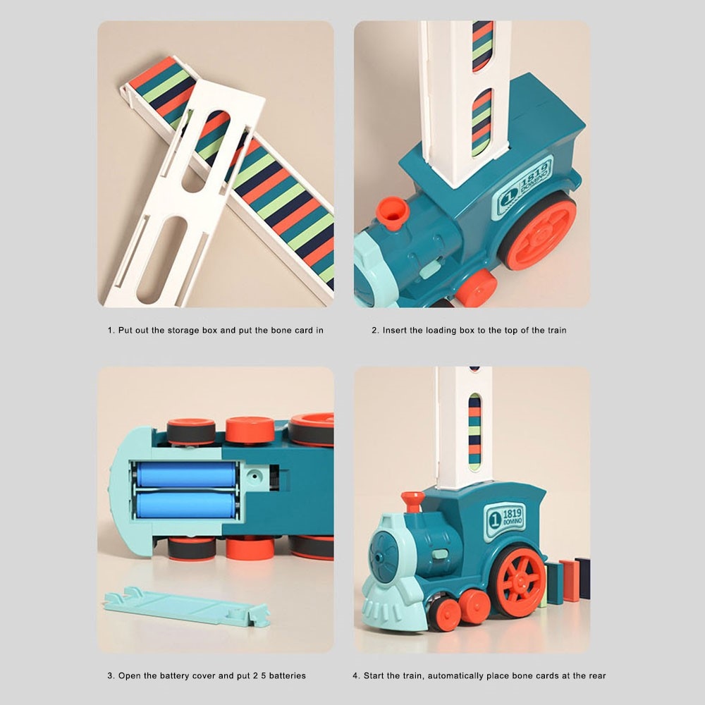 Elektromos dominó automata kockaelhelyezéssel – 120 db