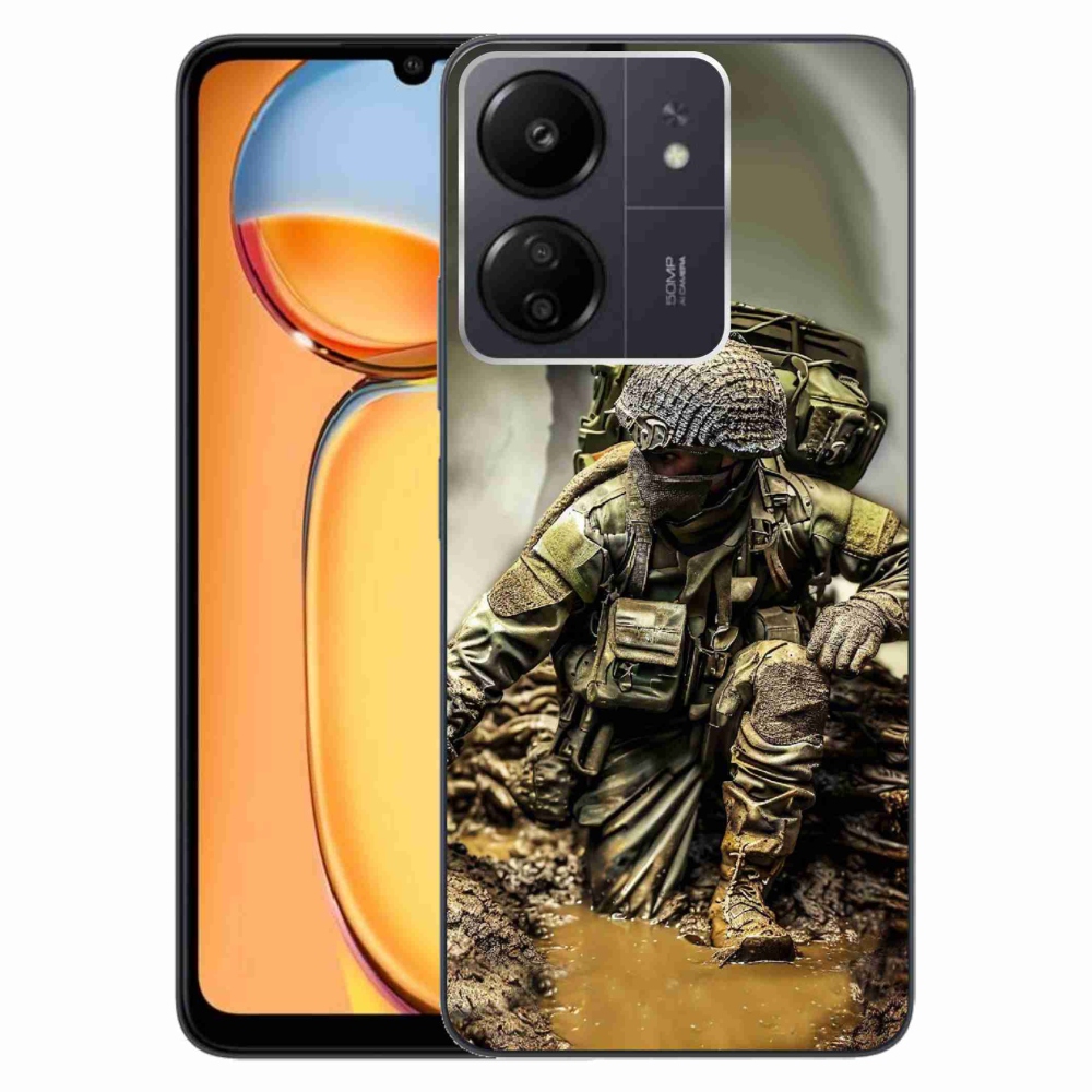 Gél borítás mmCase a Xiaomi Poco C65/Redmi 13C - katonás