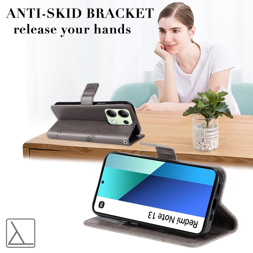 Fák könyve tok Xiaomi Redmi Note 13-hoz - szürke