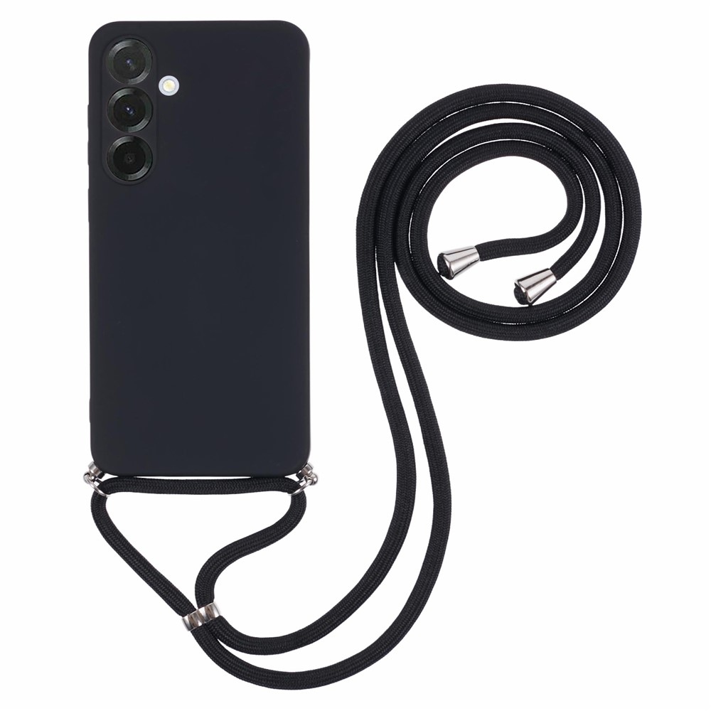 Bélelt zselés tok húzózsinórral Samsung Galaxy A17 4G/5G - fekete