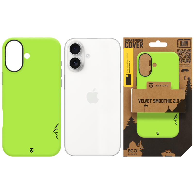 Tactical MagForce Velvet Smoothie 2.0 tok az Apple iPhone 16-hoz, avokádó színben