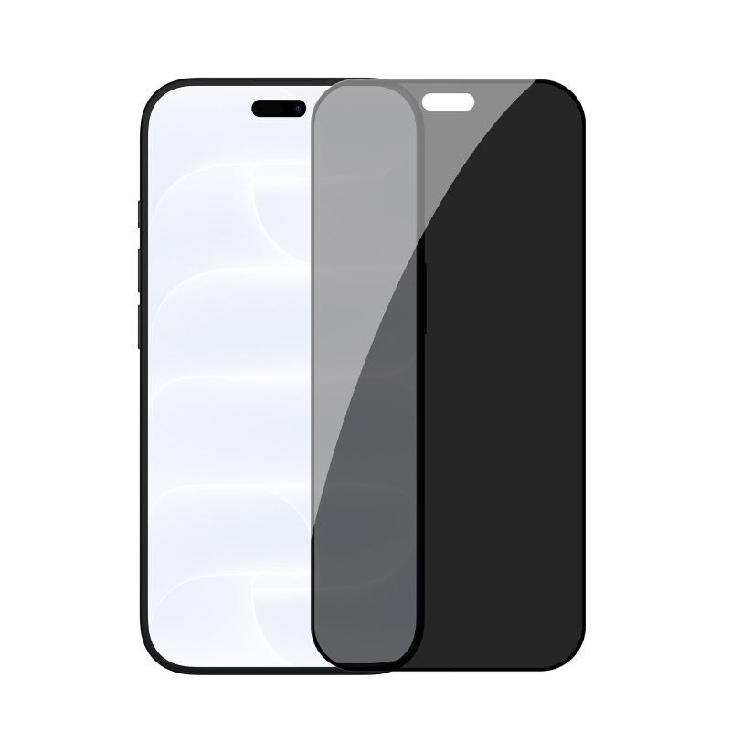 Nillkin 0,25 mm-es Guardian 2,5D edzett üveg az Apple iPhone 18 Pro Max-hoz, fekete (felhelyező eszközzel)