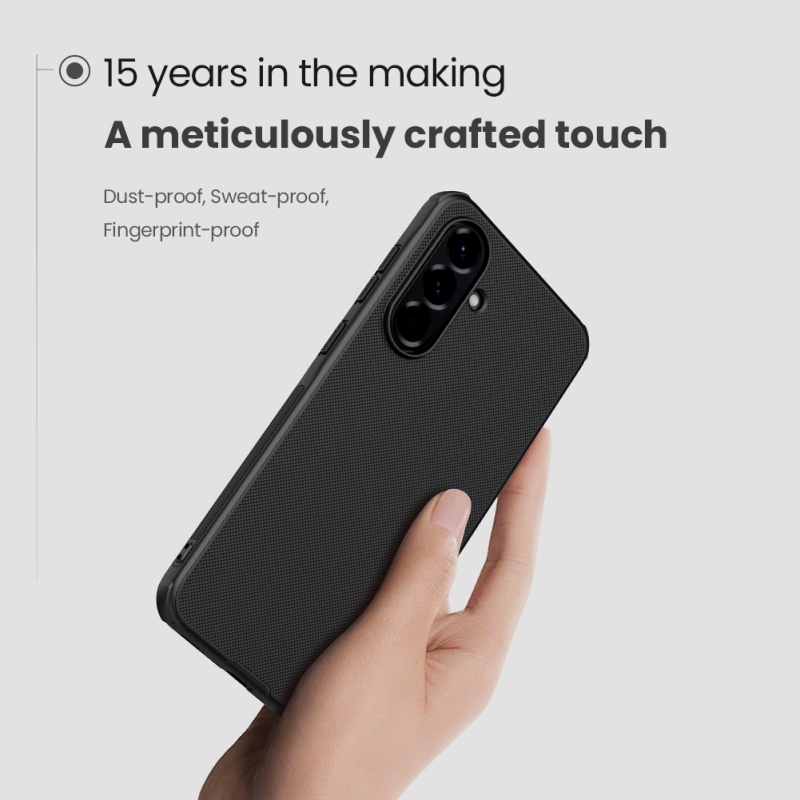 Nillkin Super Frosted PRO mágneses hátlap Samsung Galaxy A56 5G fekete