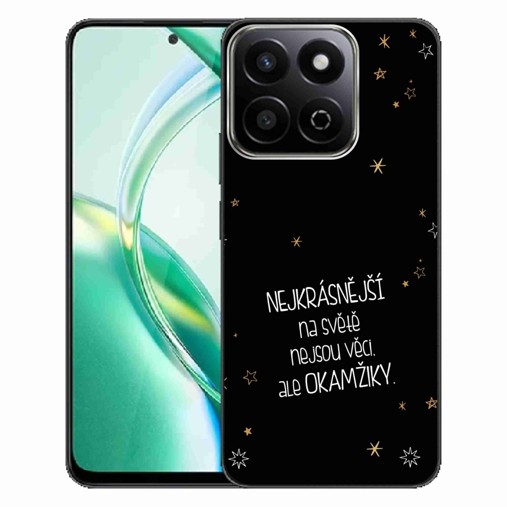 Gél borítás mmCase a Honor 200 Smart 5G készülékhez - Idézet 4 fekete háttér