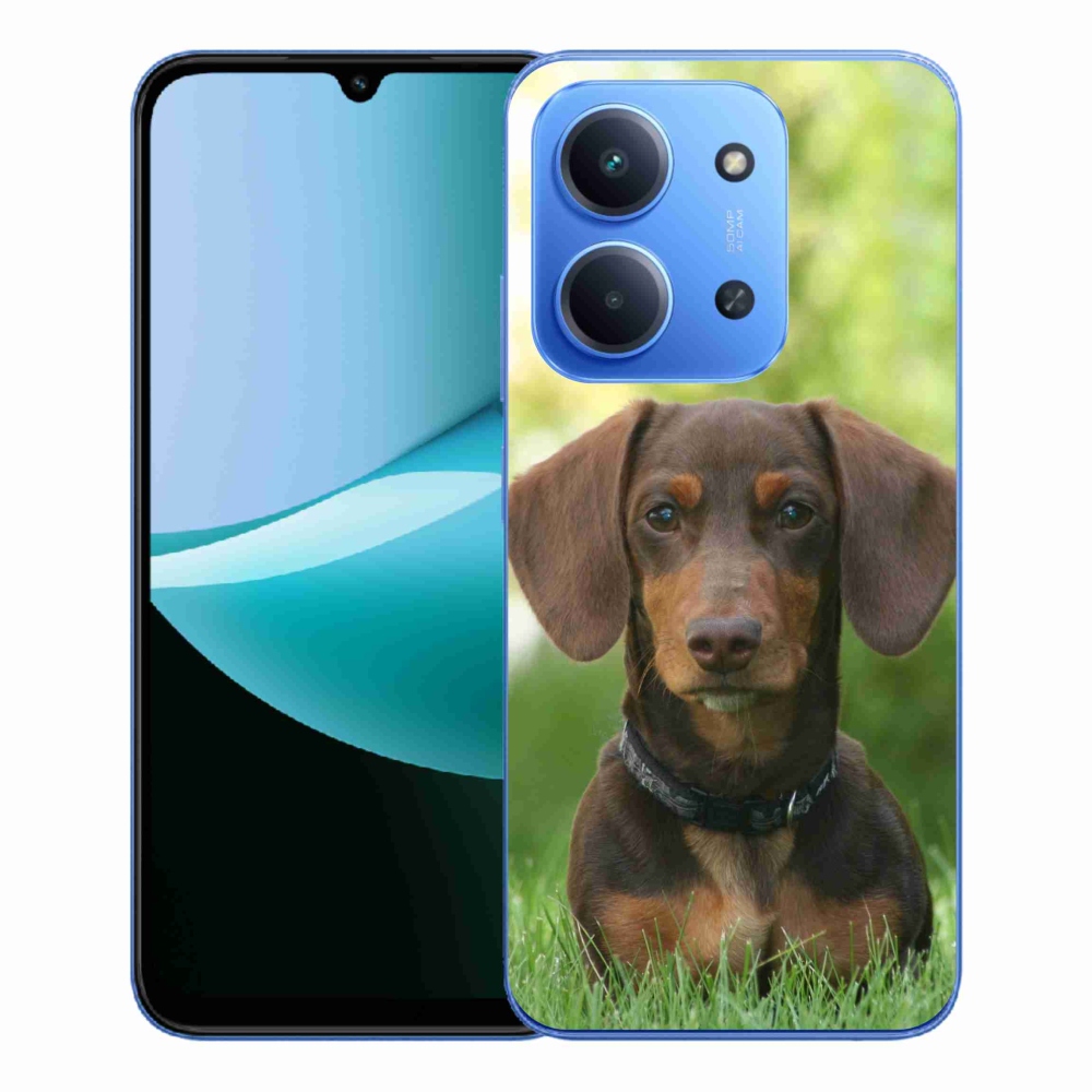 Gél borítás mmCase a Xiaomi Redmi 15C 4G/5G (173mm) - barna tacskóhoz