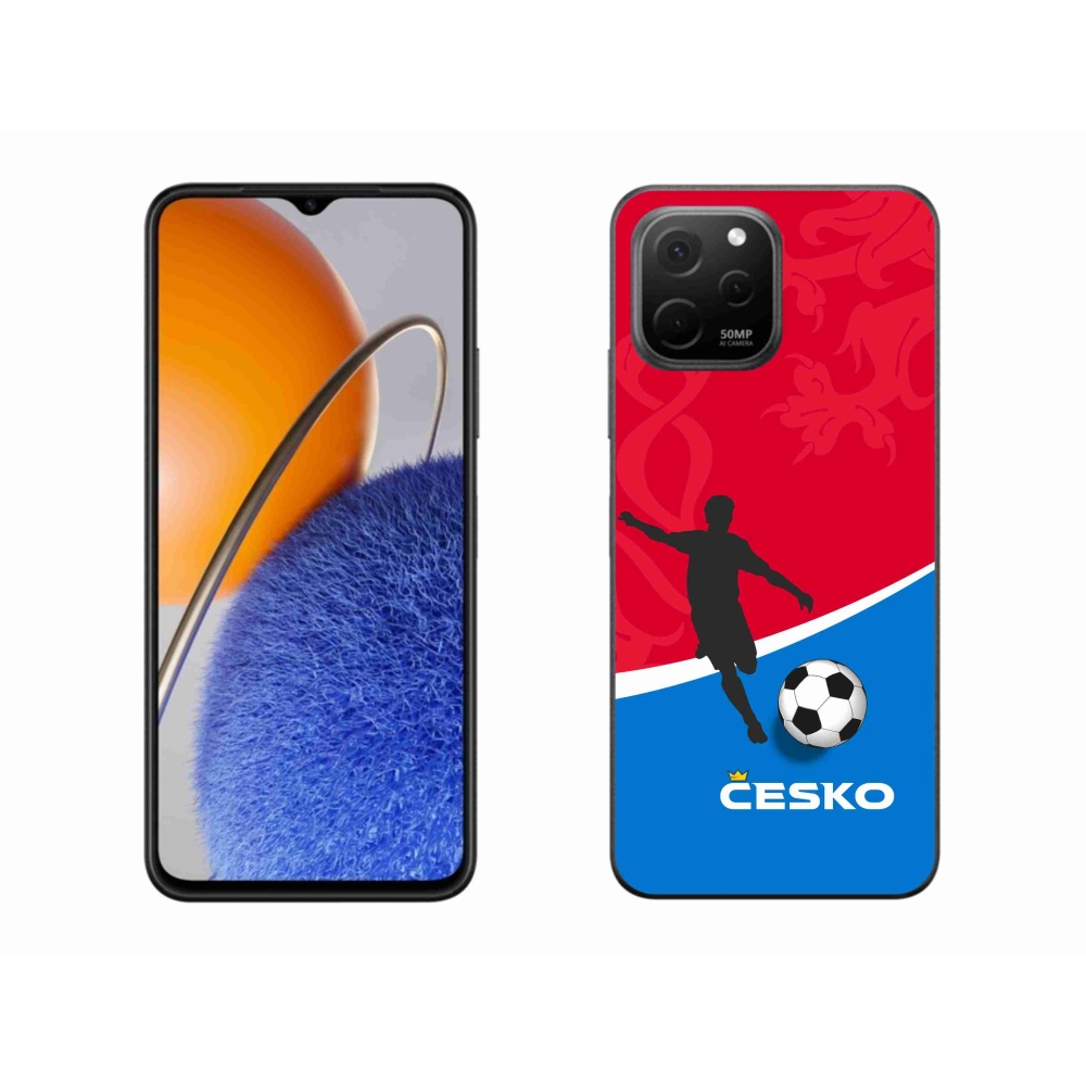 Gél borítás mmCase a Huawei Nova Y61 készülékhez - futball Csehország