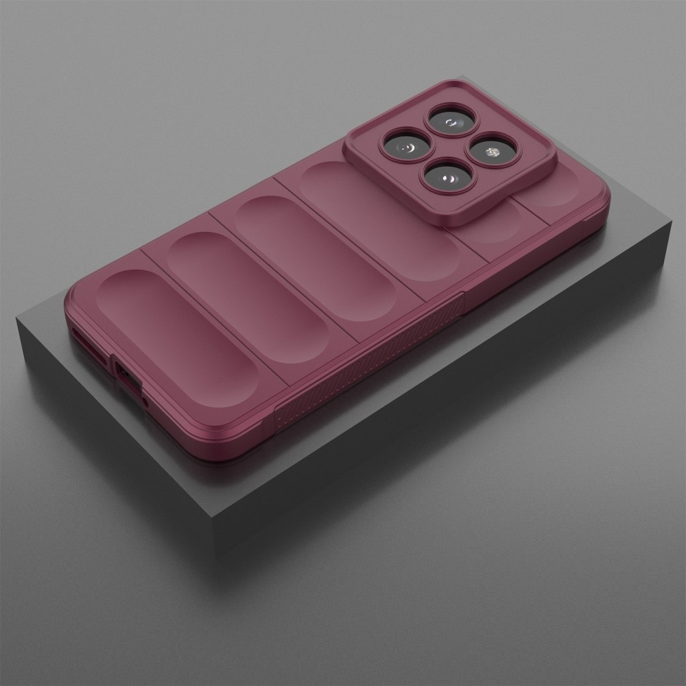 Rugg tartós zselés tok Xiaomi 14 Pro - bordó színben