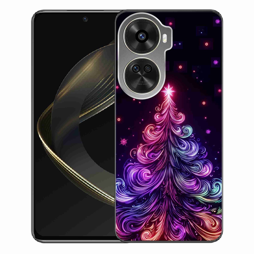 Gél borítás mmCase a Huawei Nova 12 SE-hez - neon karácsonyfa 1