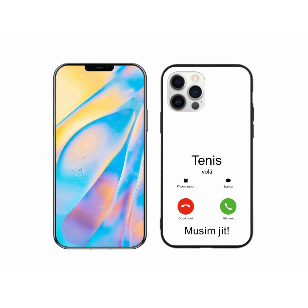 Gél borítás mmCase iPhone 12 Pro készülékhez - teniszhívások fehér háttérrel