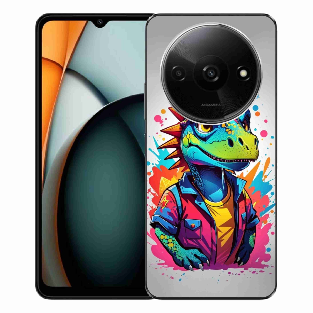 Gél borítás mmCase a Xiaomi Redmi A3-hoz - színes dinoszaurusz