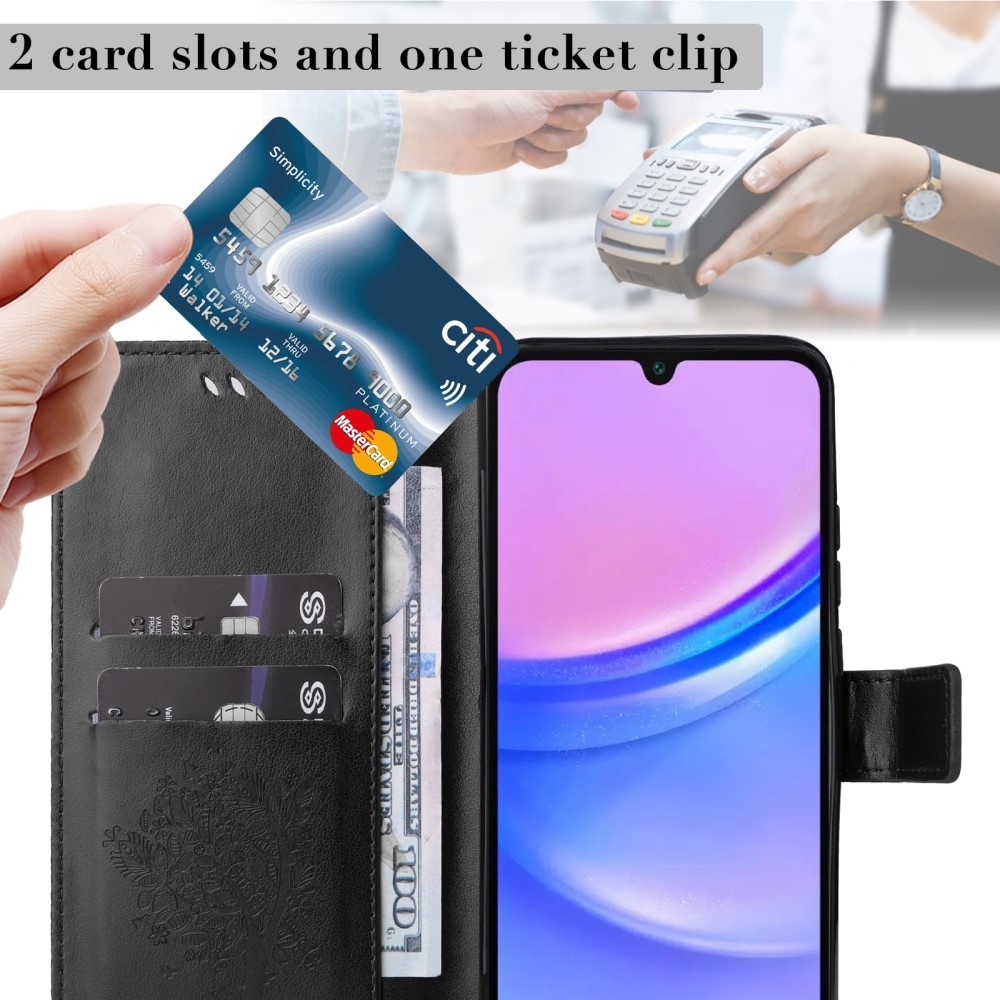 Fák könyve tok Samsung Galaxy A16 4G/5G/A26 5G - fekete