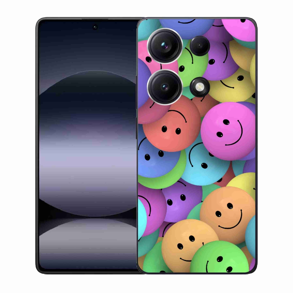 Gél borítás mmCase a Xiaomi Redmi Note 14S-hez - színes smiley-k